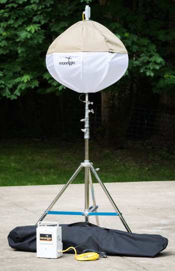 MoonGlo Work Light Balloon Lighting Systems have storage accessories available